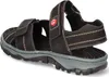 Rieker Damen Echtleder Sandalette schwarz, Damen:38 EU Produktbild-Vorschau 57