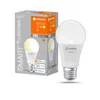 A product shot of a smart LED light bulb and its packaging. Produktbild-Vorschau