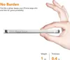 A hand holding a slim smartphone case to demonstrate its thinness. Produktbild-Vorschau