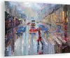 Bilder auf glas - Einteilig - Acryl Stadt Regen - 70x50cm - Produktbild-Vorschau 1