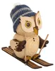 Miniatúrne figúrky Mini sova s lyžami ŠxVxH 50x80x105mm Náhľad obrázku produktu 2
