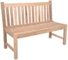 Teak Gartenbank SOLO 2-Sitzer 120 cm ohne Armlehne Produktbild-Vorschau