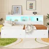 Daybett,Tagesbett(Weiss)Schlafsofa,Nachtkästchen,Bett mit 2 Produktbild-Vorschau 3