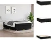vidaXL Postel Box spring černá 140x200 cm látka - Postele a Náhled obrázku produktu 1