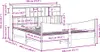 vidaXL Massivholzbett ohne Matratze Weiß 180x200 cm Produktbild-Vorschau 8