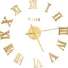 vidaXL 3D-Wanduhr Modernes Design Golden 100 cm XXL Produktbild-Vorschau 1