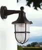 Außenleuchte Wand Echt-Messing Glas E27 IP64 27 cm hoch Produktbild-Vorschau 1