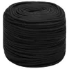 vidaXL Bootsseil Schwarz 8 mm 100 m Polypropylen -  Seile Produktbild-Vorschau 8