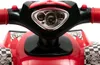 Close-up of the dashboard and handlebars of a red toy quad bike. Náhľad obrázku produktu