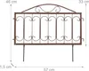 Relaxdays Beetzaun Metall, HxB: 46 x 57 cm, Garten Produktbild-Vorschau 4