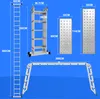 Jayseuw víceúčelový žebřík Multifunkční žebřík Skládací Náhled obrázku produktu 2
