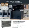 Serverschrank 19 Zoll unmontiert HMF 65700 7 HE Lichtgrau Produktbild-Vorschau