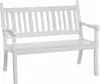Banc Hohenzollern, 115 cm, blanc Plastique blanc, 2 places Voir les images du produit 1