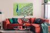 MuchoWow® Poster Pfau - Vogelmuster 120x90 cm - Wandbild Produktbild-Vorschau 2