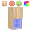 vidaXL TV-Schränke mit LED-Leuchten 2 Stk. Sonoma-Eiche Produktbild-Vorschau 6