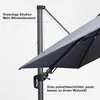PURPLE LEAF Sonnenschirm Twist, Ampelschirm 360 cm x 270 Produktbild-Vorschau 8