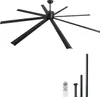 SucceBuy 244 cm stropní ventilátor bez světla, 6rychlostní Náhled obrázku produktu 1