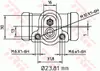 Trw Radbremszylinder Hinterachse Bwk103 Produktbild-Vorschau 2
