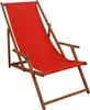 Liegestuhl rot Gartenliege Strandliege Deckchair Buche Produktbild-Vorschau 12