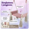Create for you® - Drewniana Huśtawka dla Dzieci Ozdobiona Podgląd zdjęcia produktu 3