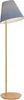 Lucande Stehleuchte Jinda, blau, Holz, Stoff, 160 cm, E27 Produktbild-Vorschau 1