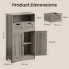 Product dimensions diagram for a bathroom cabinet. Produktbild-Vorschau