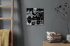 Coloray Uhr auf Leinwand 30x30 cm Wand Uhr Dekoration Produktbild-Vorschau 4
