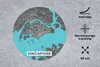 MuchoWow® Mauspad Mousepad Singapur - Karte - Blau - Produktbild-Vorschau 2