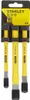 A set of three yellow chisels with black protective caps, displayed in their original packaging. Anteprima dell’immagine prodotto