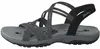 SKECHERS Damen Riemen Sandale schwarz Textil Stretch - Produktbild-Vorschau 50