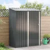 vidaXL Gartenhütten Anthrazit 153,5 x 86 x 200 cm Metall Produktbild-Vorschau 2