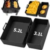 2-teiliges Silikonform-Set für Heißluftfritteusen, Produktbild-Vorschau 1