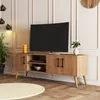 Skye Decor, Exxen - 1586, szafka pod telewizor, dąb, blat z Podgląd zdjęcia produktu 2