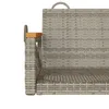Houpací lavice šedá 109 x 62 x 40 cm polyratan Náhled obrázku produktu 8