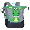Fabrizio Drache Reißverschluss Kinderrucksack grau Produktbild-Vorschau 6
