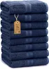 Frottier Handtücher 8er Pack 50x100cm, 100% Baumwolle, Navy Produktbild-Vorschau 2