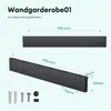Mai & Mai Wandgarderobe Wandhaken aus Aluminium Garderobe Produktbild-Vorschau 7