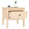 The Living Store Beistelltisch 50x50x49 cm Massivholz Produktbild-Vorschau 4