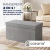 Casaria Banc de rangement gris clair 80x40x40cm Coffre de Voir les images du produit 2
