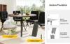 A round dining table with chairs, with close-up insets highlighting table features and a separate section showing other products. Anteprima dell’immagine prodotto