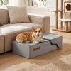 COSTWAY Hundetreppe 4 Stufen, Haustiertreppe für Kleine Produktbild-Vorschau 8