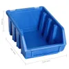 vidaXL 128-tlg. Behälter-Set für Kleinteile mit Wandplatten Produktbild-Vorschau 6