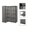 vidaXL Eckkleiderschrank Grau 130 x 87 x 169 cm Voir les images du produit 8