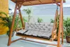 Cuscino da giardino 150x60x50 cm + 2 cuscini per altalena Anteprima dell’immagine prodotto 3