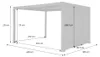 sweeek - Pergola mit Lamellendach Palace 3x4m mit 3 Produktbild-Vorschau 6