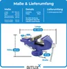 Bituxx Schraubstock Tischschraubstock Drehbar 360 Grad 80 Produktbild-Vorschau 7