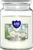 Duftkerze im Glas Blühender Jasmin 14x9,8cm bis zu 100h Produktbild-Vorschau 1