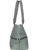 A gray tote bag with two straps and a zipper. Náhľad obrázku produktu