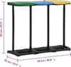 vidaXL Supporto per cestino con coperchio 240-330 L PP Anteprima dell’immagine prodotto 7