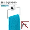 WENKO Handtuch Halter QUADRO ohne bohren Edelstahl Ring Produktbild-Vorschau 2